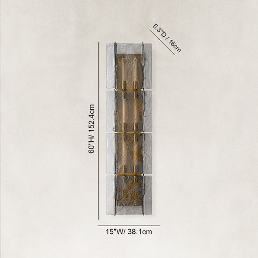 Zeal Modern Smoke Glass Wall Sconce
