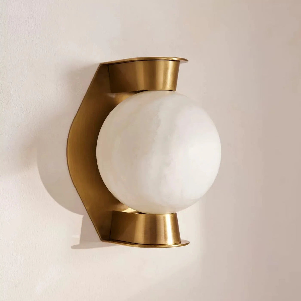 Alabaster Globe Wall Sconce