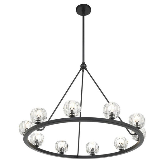 Aragon 10 Light Chandelier Galss