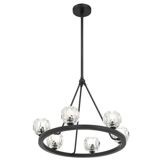 Aragon 6 Light Chandelier Glass