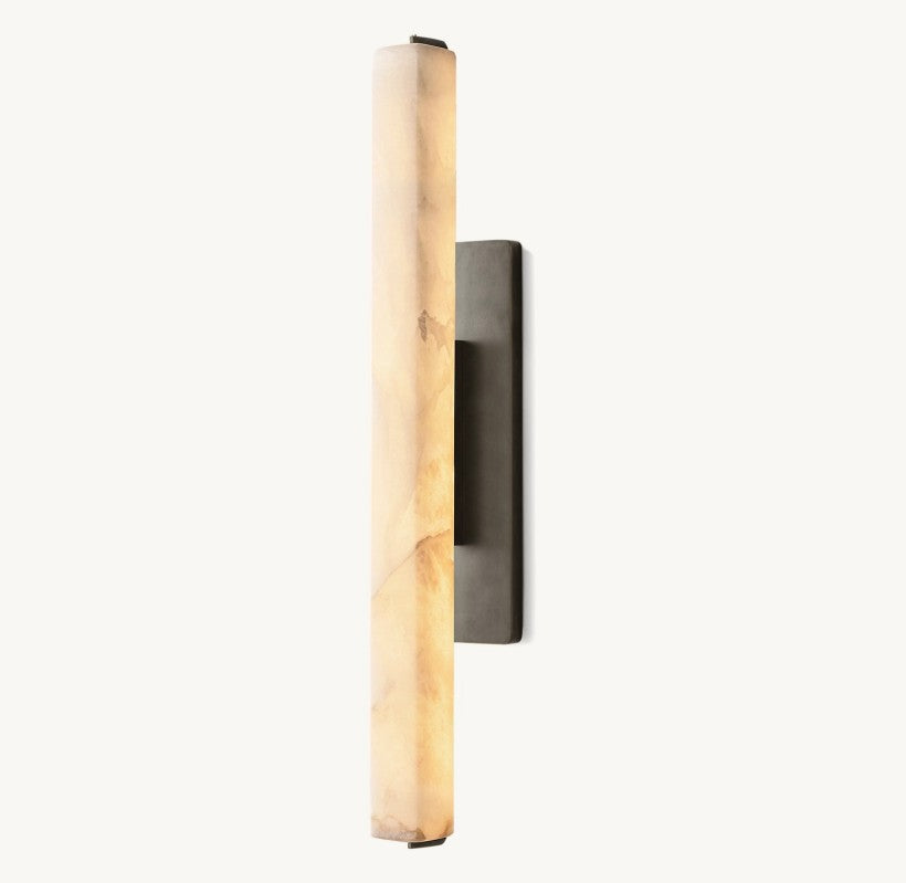 Audiobon Alabaster Single Sconce