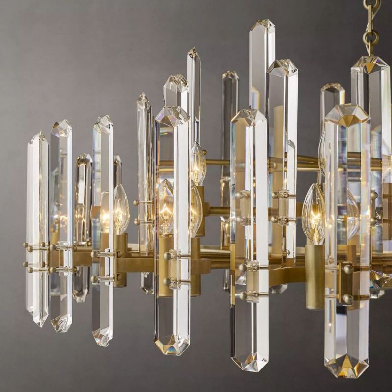 Abigail Prism Round Chandelier 36"