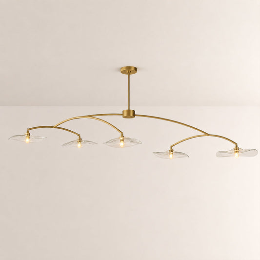Lillia Clear Glass Linear Chandelier