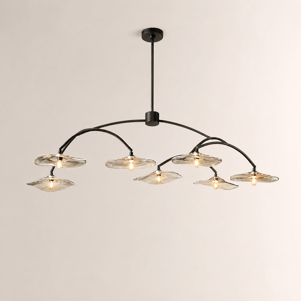 Lillia Clear Glass Round Chandelier