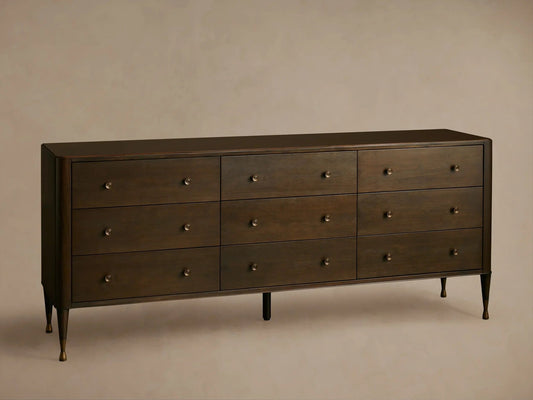 Lurint Wood Nine Drawer Dresser