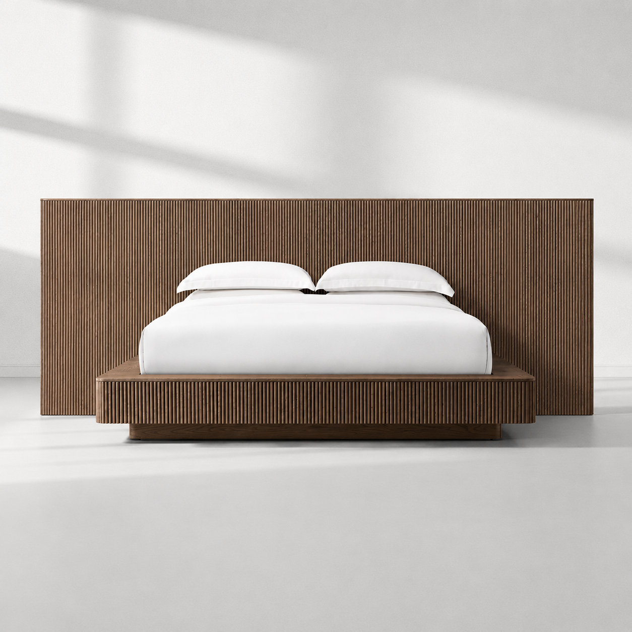 Holland Wide Extended Fabric Panel Bed
