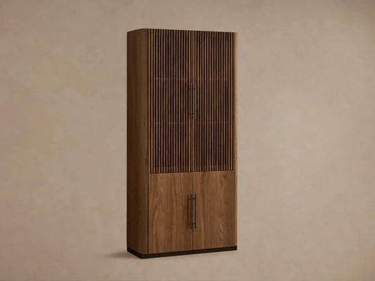 Piermont Modular Reeded Cabinet for Media Storage
