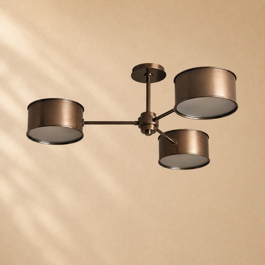 Pullan 3-Light Metal Semi-Flush Mount