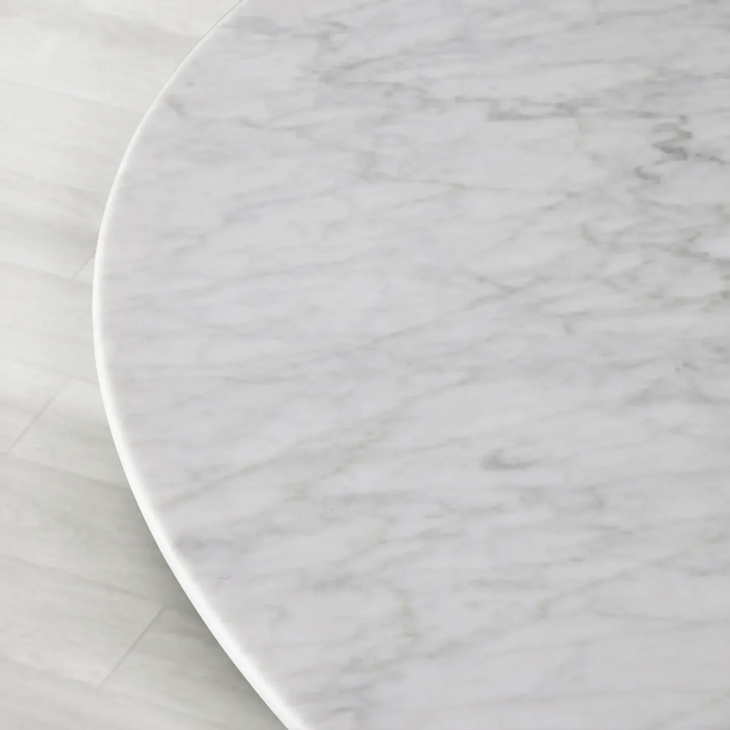 Sailor Germain Round Marble Top Dining Table with Dauphine Base