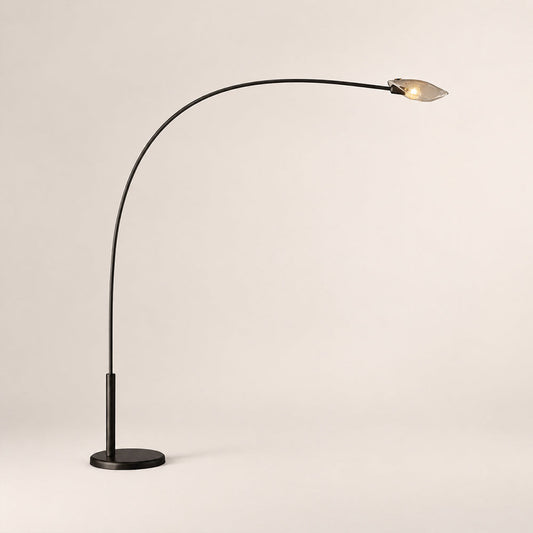 Sally Smoke Glass Floor Lamp