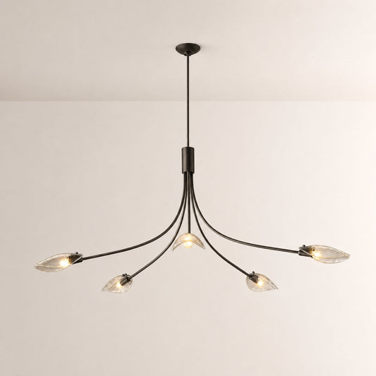 Sally Smoke Glass Round Chandelier