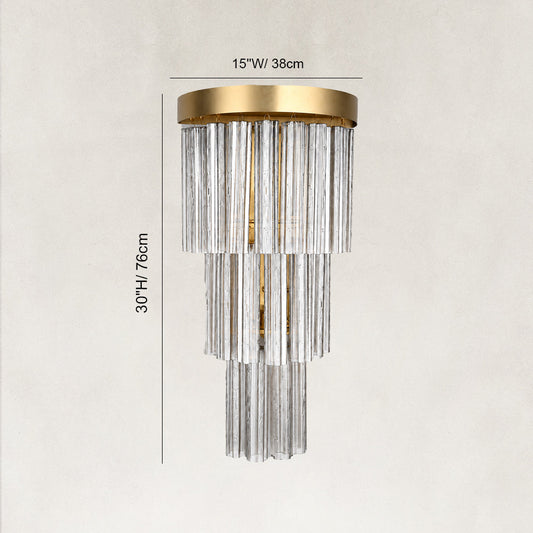 Vigor Smoke Glass Wall Sconce