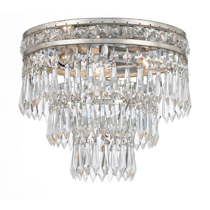 Mercer Flushmount Ceiling Light 12''D 3 Lights
