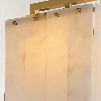 Orivan Alabaster 3-Light Cluster Dome Chandelier 22"W