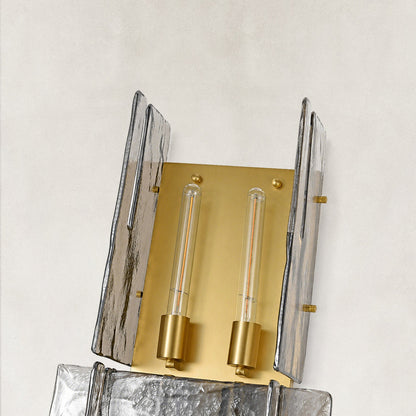 Zeal Modern Smoke Glass Wall Sconce