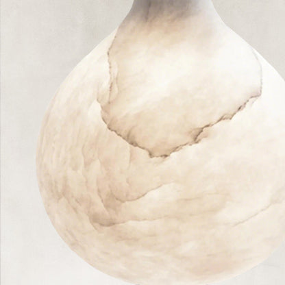 Aether Alabaster Chain Round 3 Lights Pendant 12”D