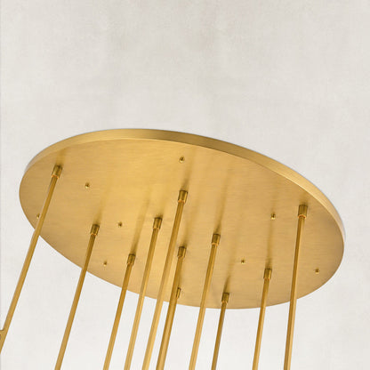 Audon Smoke Crystal Round Chandelier