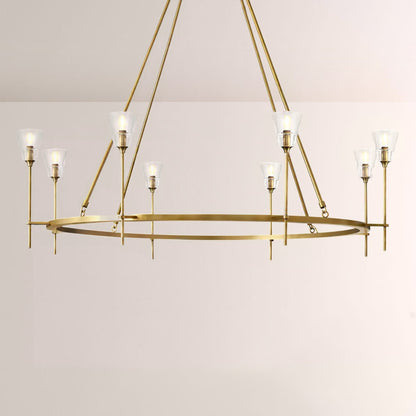 Torsio Verre Round Chandelier 58"