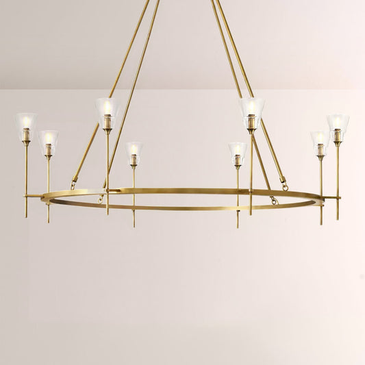 Torsio Verre Round Chandelier 58"
