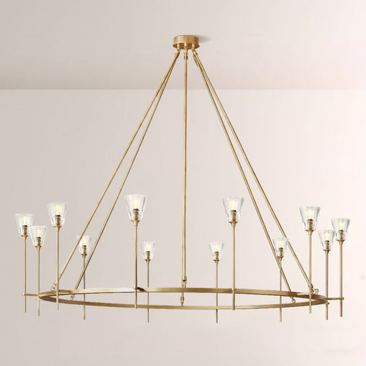 Torsio Verre Round Chandelier 70"