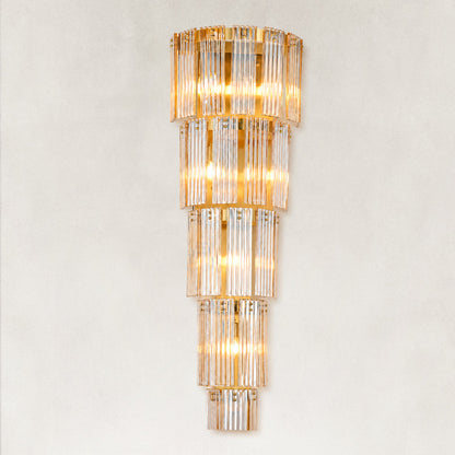 Flies Luxury Amber Glass Wall Sconce