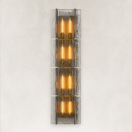 Zeal Modern Smoke Glass Wall Sconce