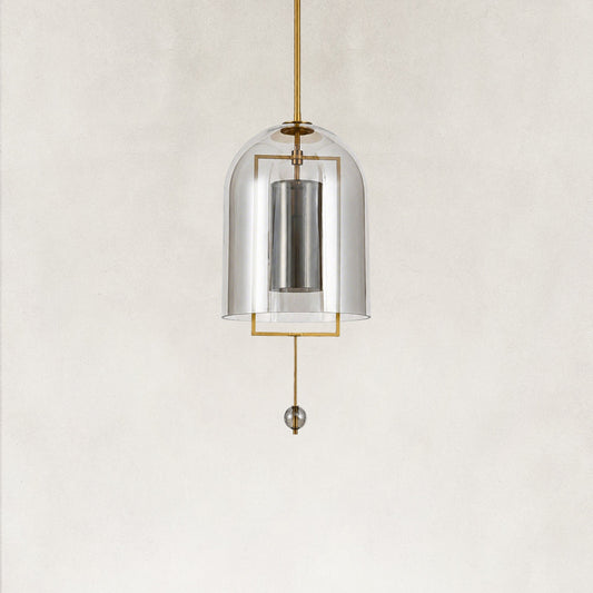 Cora Round Smoke Crystal Pendant