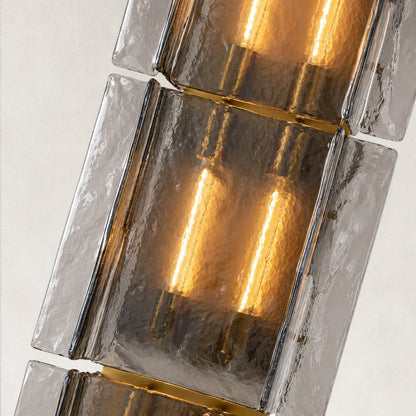 Zeal Modern Smoke Glass Wall Sconce