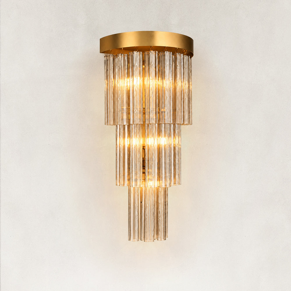 Vigor Smoke Glass Wall Sconce