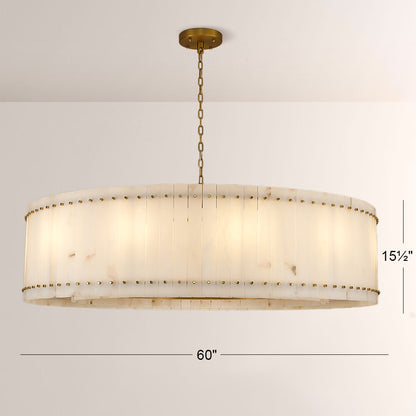 Mervin Alabaster Round Chandelier 60"