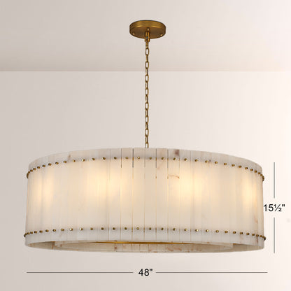 Mervin Alabaster Round Chandelier 48"