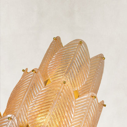 Echo Amber Leaves Glass Wall Sconce