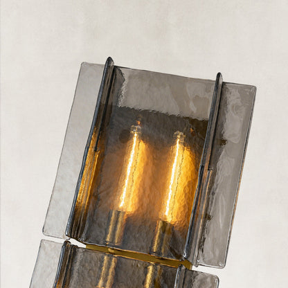 Zeal Modern Smoke Glass Wall Sconce