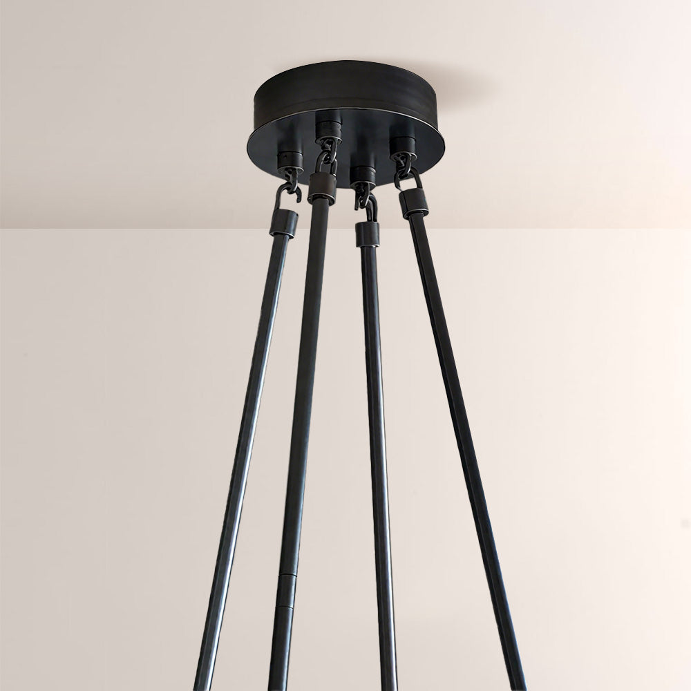 Torsio Verre Round Chandelier 70"
