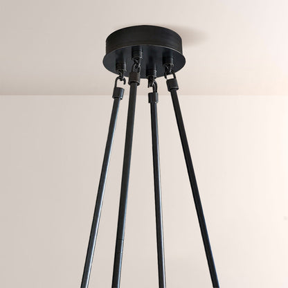 Torsio Verre Round Chandelier 70"