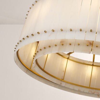Mervin Alabaster Round Chandelier 48"
