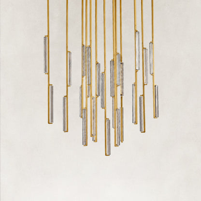 Audon Smoke Crystal Round Chandelier