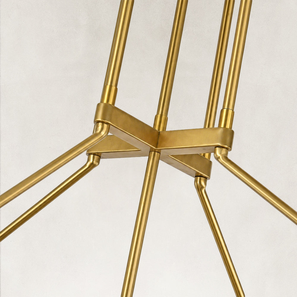 Cora Large Round Smoke Glass Chandelier