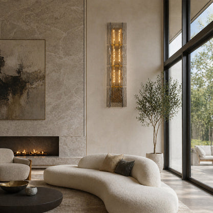 Zeal Modern Smoke Glass Wall Sconce