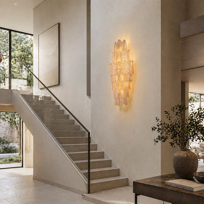 Echo Amber Leaves Glass Wall Sconce