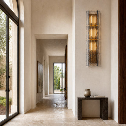 Zeal Modern Smoke Glass Wall Sconce