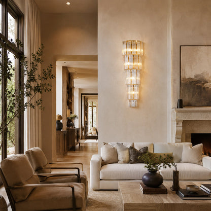 Flies Luxury Amber Glass Wall Sconce