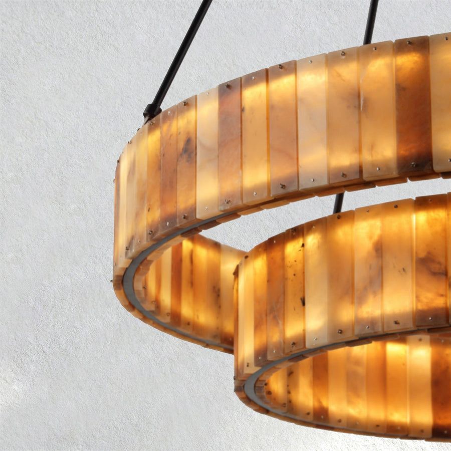 Levitation Carey Eterna Alabaster Round Chandelier