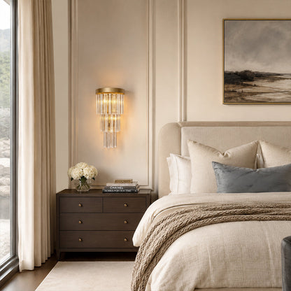 Vigor Smoke Glass Wall Sconce
