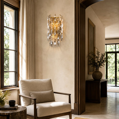 Tharra Smoke Glass Wall Sconce