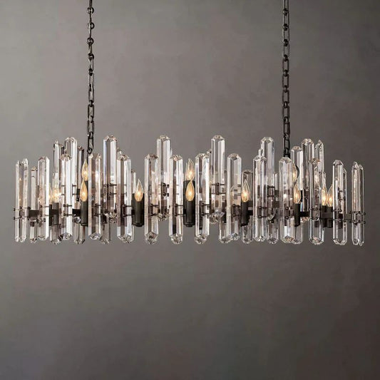 Abigail Prism Linear Chandelier 54"