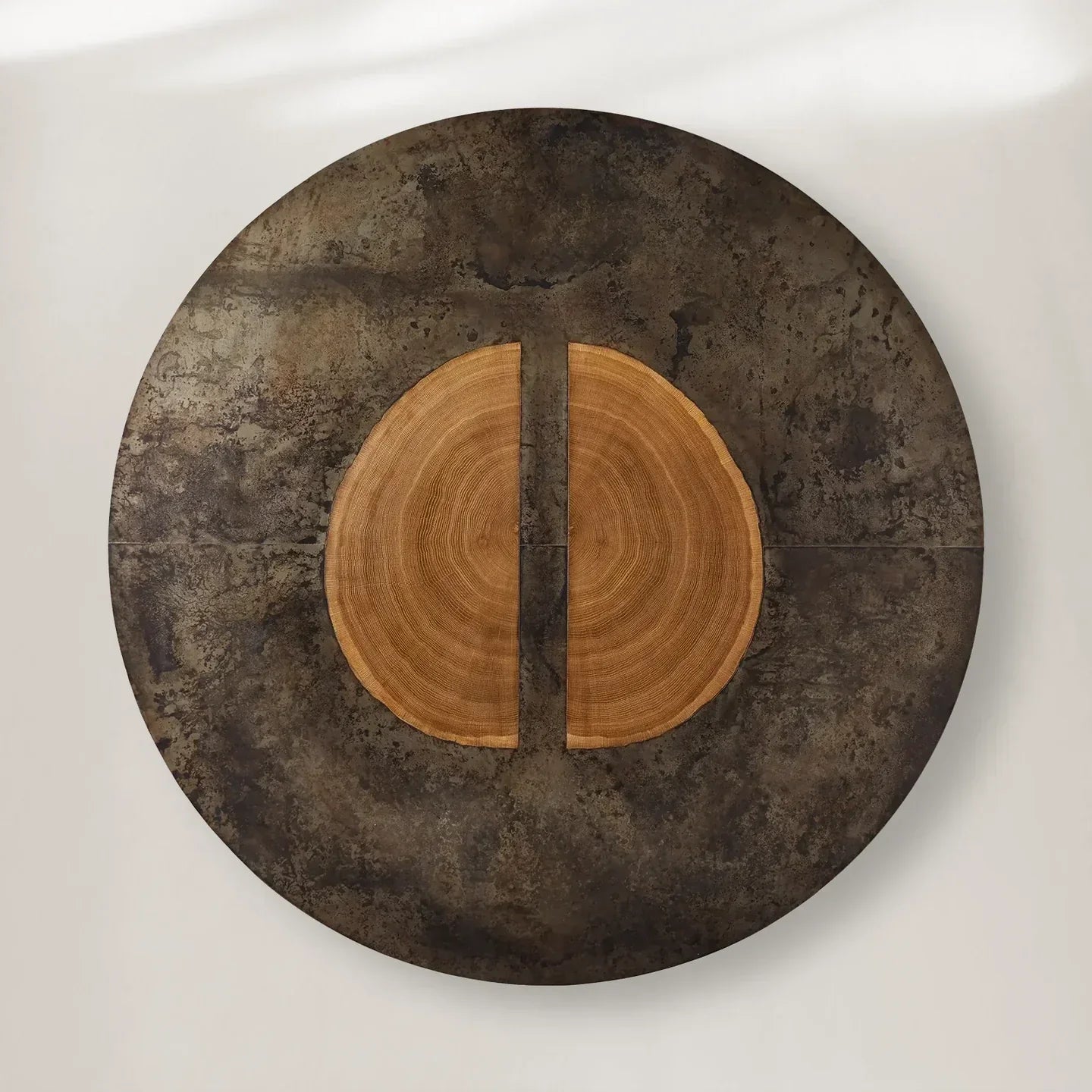 Acacius Artisan Round Dining Table in Reclaimed Reclaimed Wood