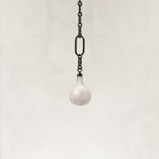 Aether Alabaster Chain Round 1 Light Pendant 6”D