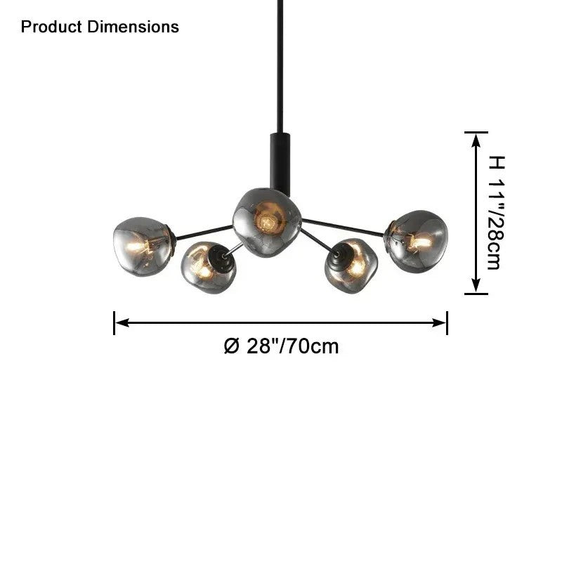 Afra Glass Chandelier