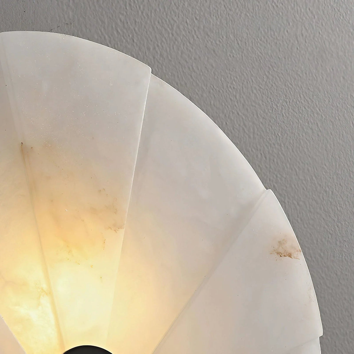 Alabaster Fan Wall Sconce